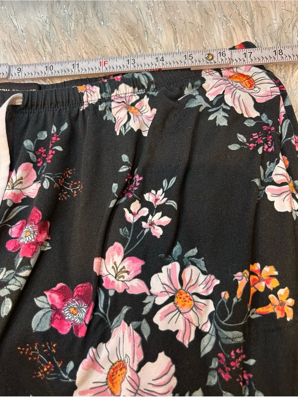 Room Service Floral Capri Pajama Set Comfy Stretch Button Up